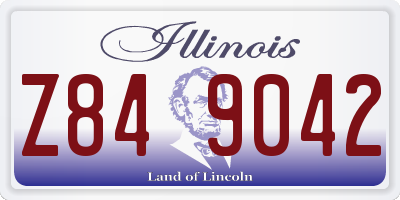 IL license plate Z849042