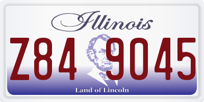 IL license plate Z849045