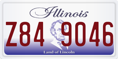 IL license plate Z849046