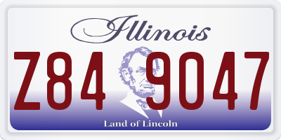 IL license plate Z849047