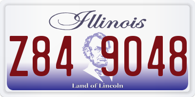 IL license plate Z849048