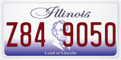 IL license plate Z849050