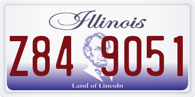 IL license plate Z849051
