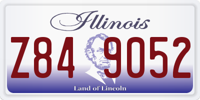 IL license plate Z849052