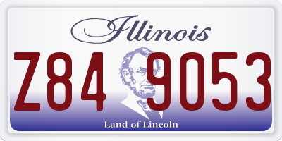 IL license plate Z849053