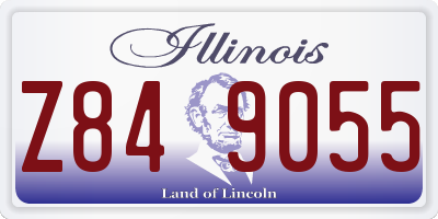 IL license plate Z849055