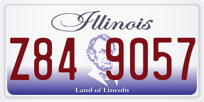 IL license plate Z849057
