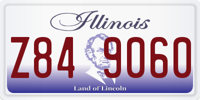 IL license plate Z849060