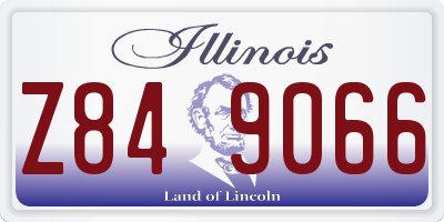 IL license plate Z849066