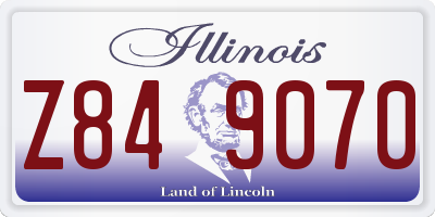 IL license plate Z849070