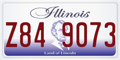 IL license plate Z849073