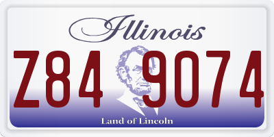 IL license plate Z849074