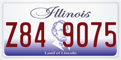 IL license plate Z849075