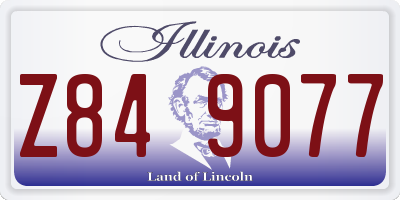 IL license plate Z849077