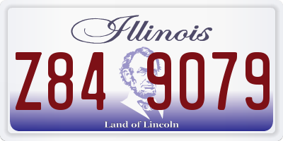 IL license plate Z849079