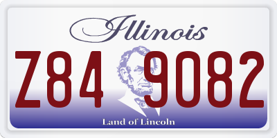 IL license plate Z849082