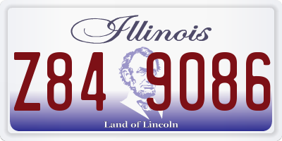 IL license plate Z849086