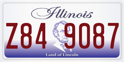IL license plate Z849087