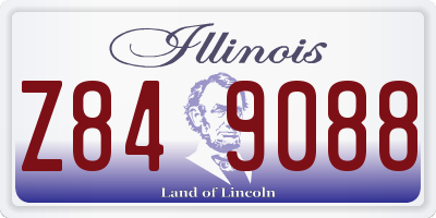 IL license plate Z849088