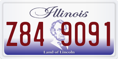 IL license plate Z849091