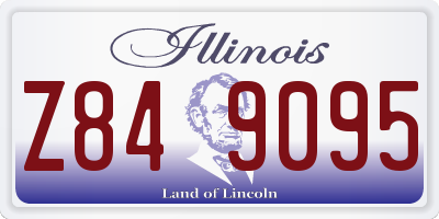 IL license plate Z849095