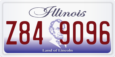 IL license plate Z849096