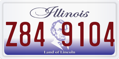 IL license plate Z849104
