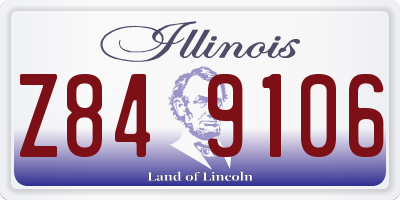IL license plate Z849106