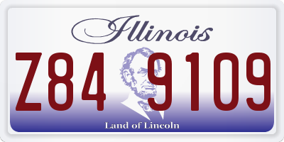 IL license plate Z849109