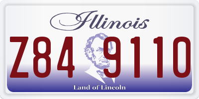 IL license plate Z849110