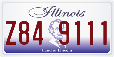 IL license plate Z849111
