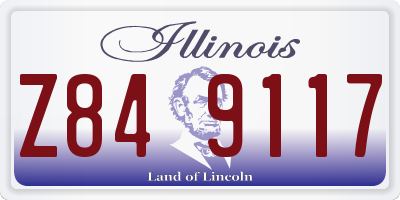 IL license plate Z849117