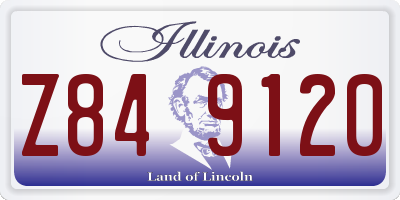 IL license plate Z849120