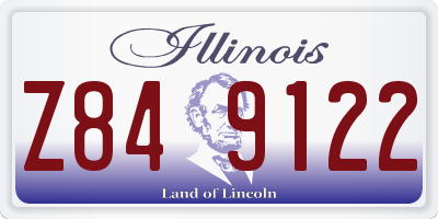 IL license plate Z849122