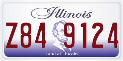IL license plate Z849124