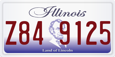 IL license plate Z849125