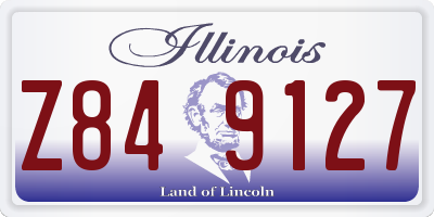 IL license plate Z849127