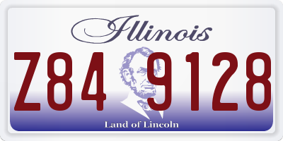 IL license plate Z849128