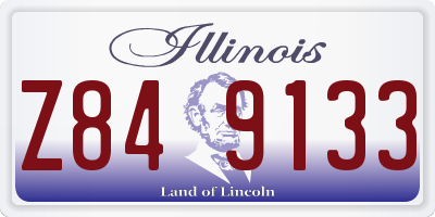 IL license plate Z849133