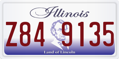 IL license plate Z849135