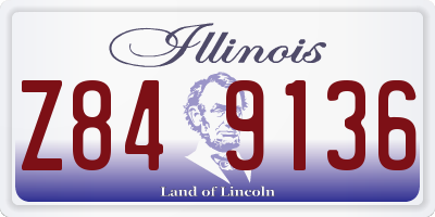 IL license plate Z849136