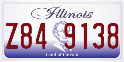 IL license plate Z849138