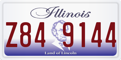 IL license plate Z849144