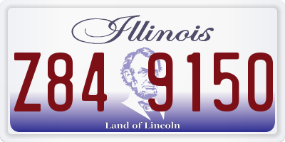 IL license plate Z849150