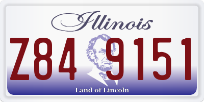 IL license plate Z849151