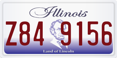 IL license plate Z849156