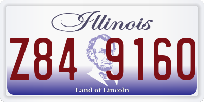 IL license plate Z849160