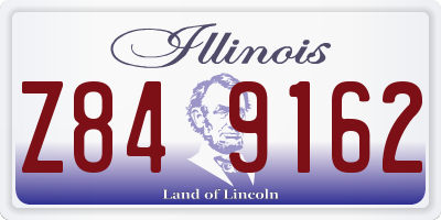 IL license plate Z849162