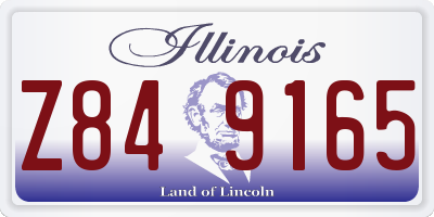 IL license plate Z849165