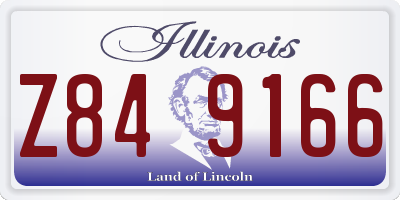 IL license plate Z849166
